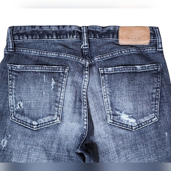 Moussy Glendele Distressed Ankle Denim Size 27 - Picture 10 of 14